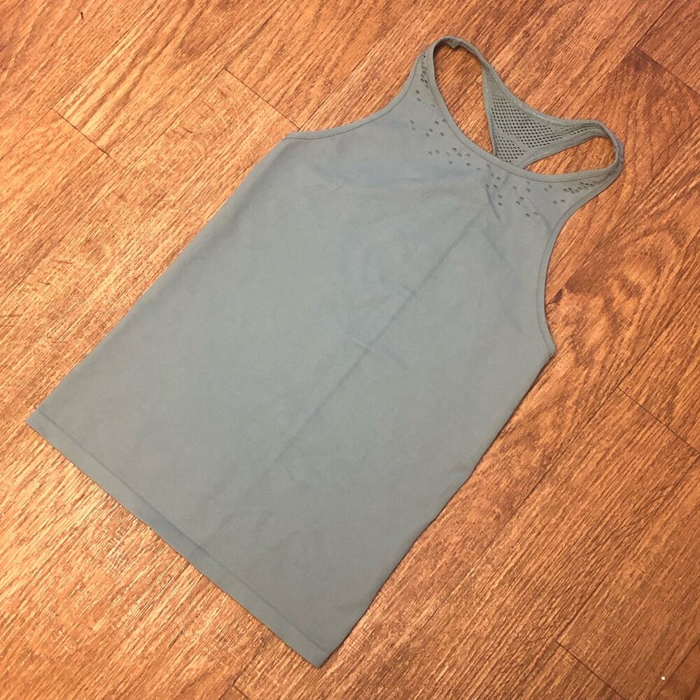 NWOT FP Movement Free People Mineral Green Racerback Longline Compression Tank